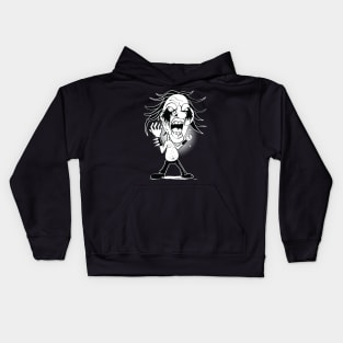 Black Metal beer-bellied bellowing brutality Kids Hoodie